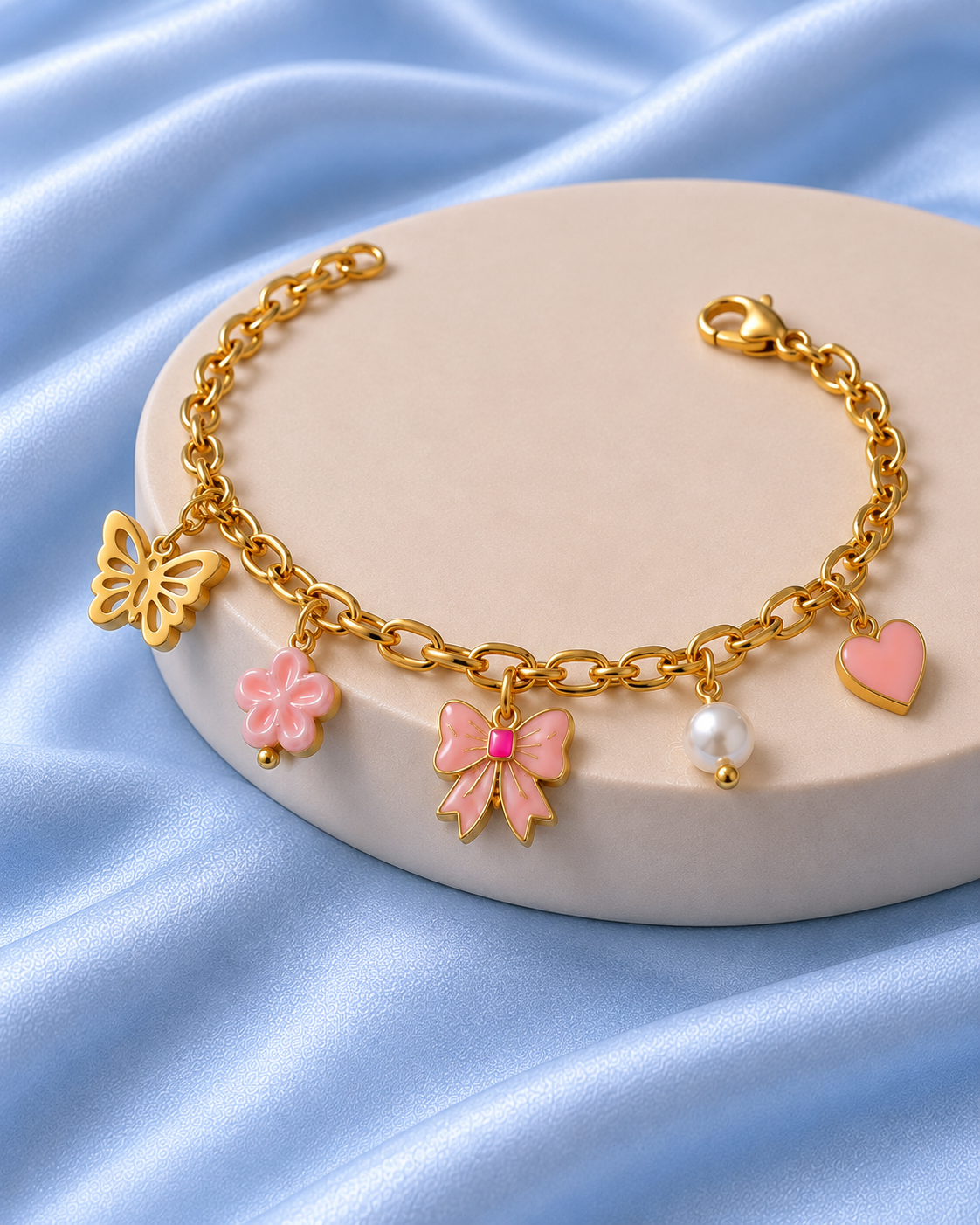 The Blush Romance Charm Bracelet