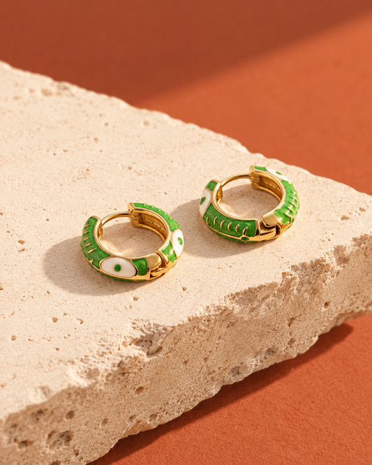 Verdant Motif Hoops