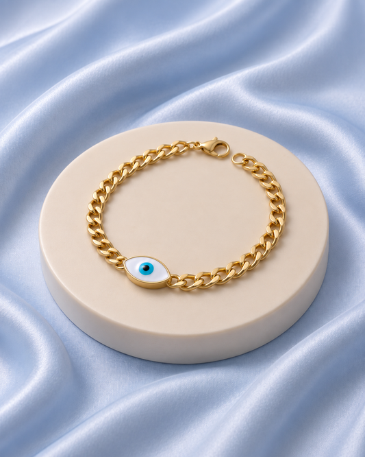 The Evil Eye Curb Chain Bracelet