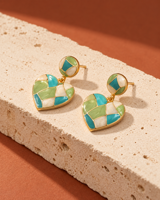 Mosaic Heart Drops