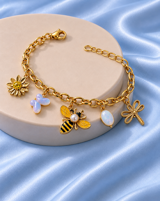 The Garden Bloom Charm Bracelet