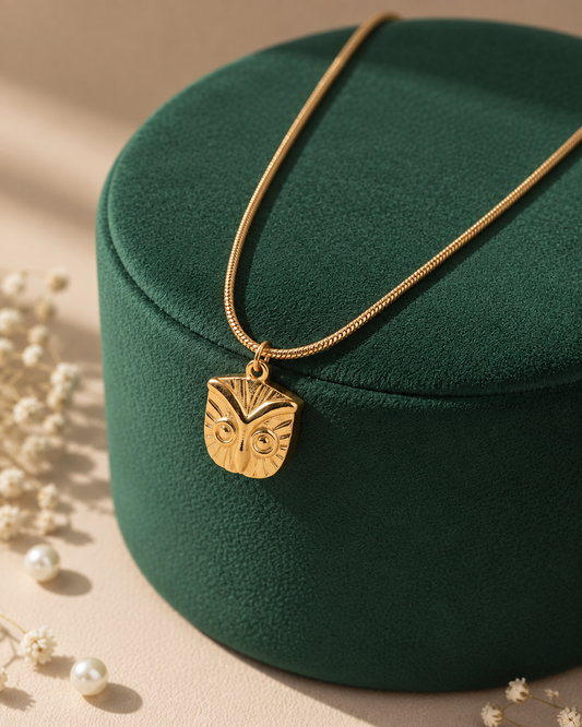The Wise Athena Owl Pendant