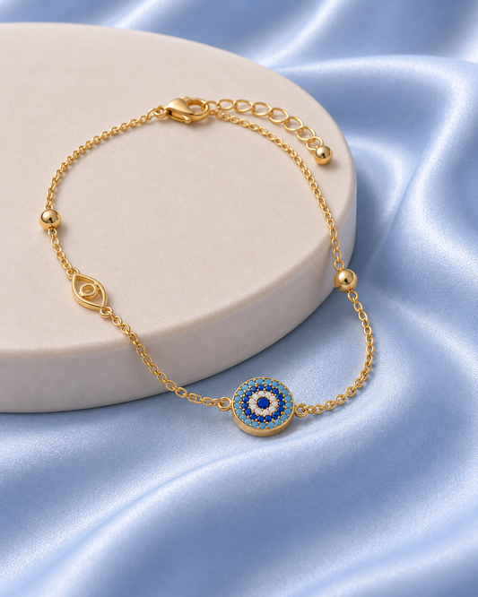 The Azure Evil Eye Bracelet