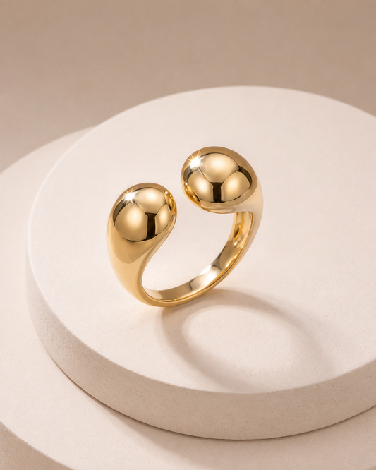 The Duo Sphere Bypass Ring