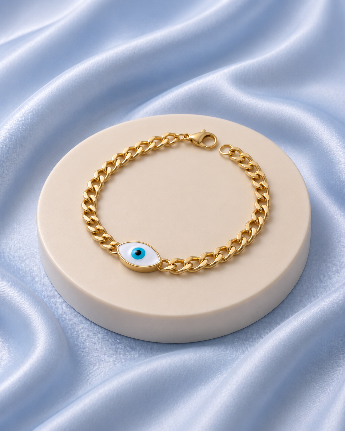 The Evil Eye Curb Chain Bracelet