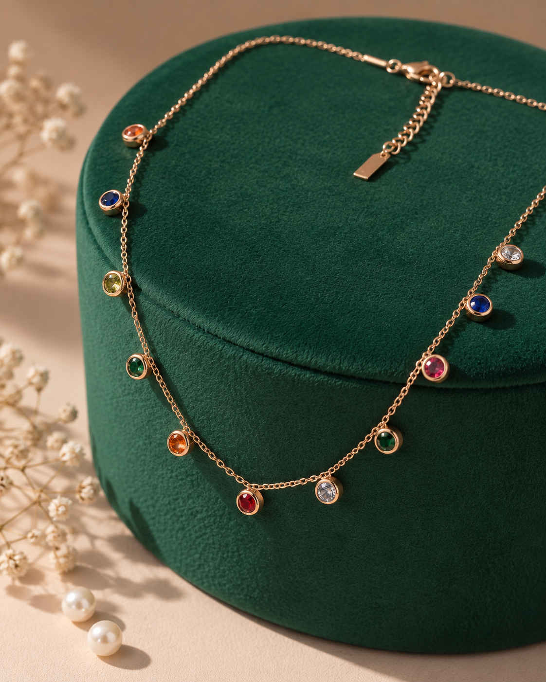The Prism Multi-Gem Station Necklace