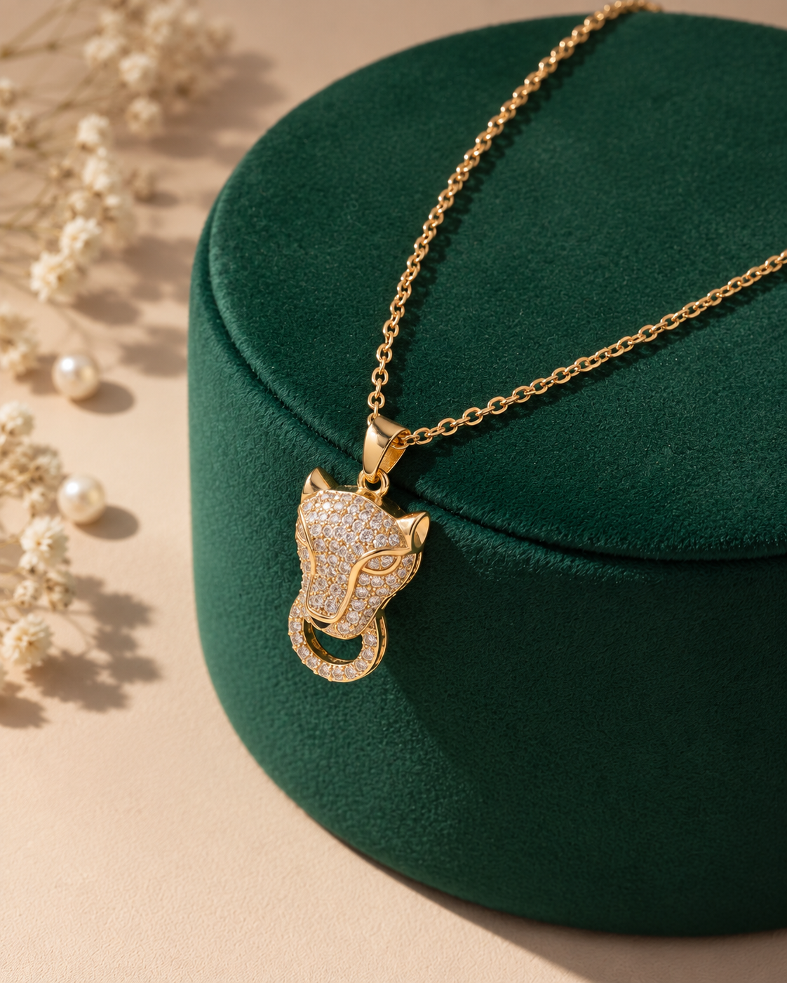The Fierce Pavé Panther Necklace