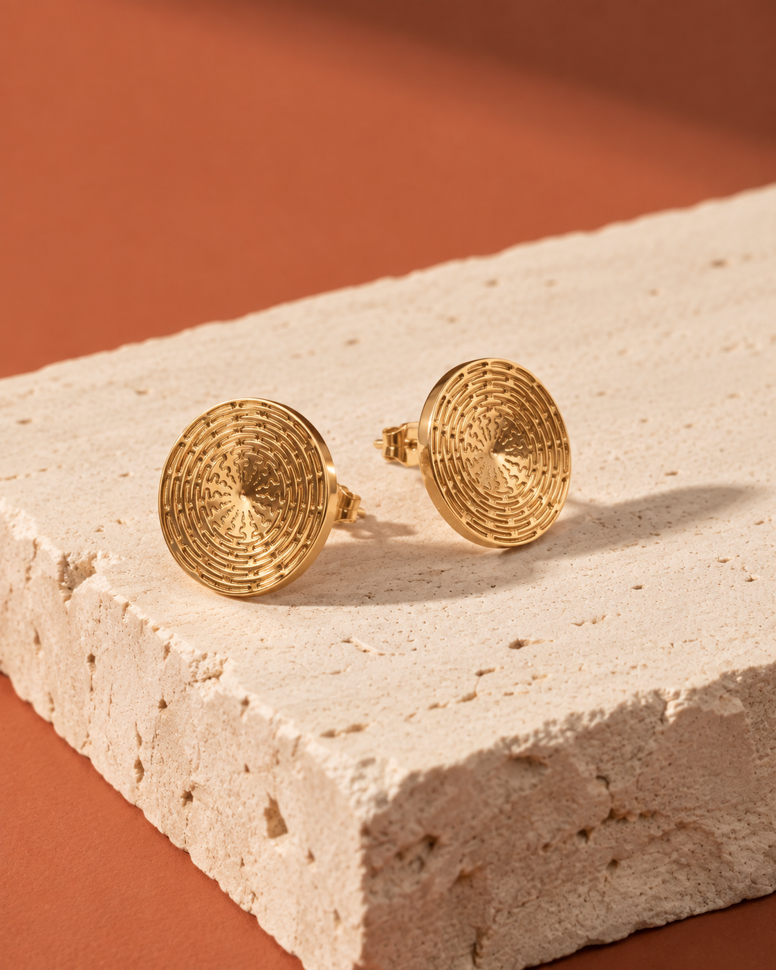 Sunburst Coin Studs