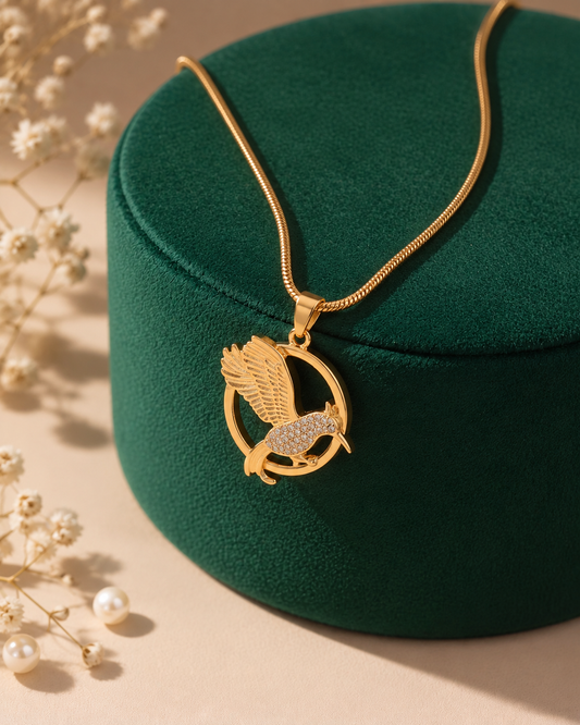 The Soaring Mockingjay Bird Necklace