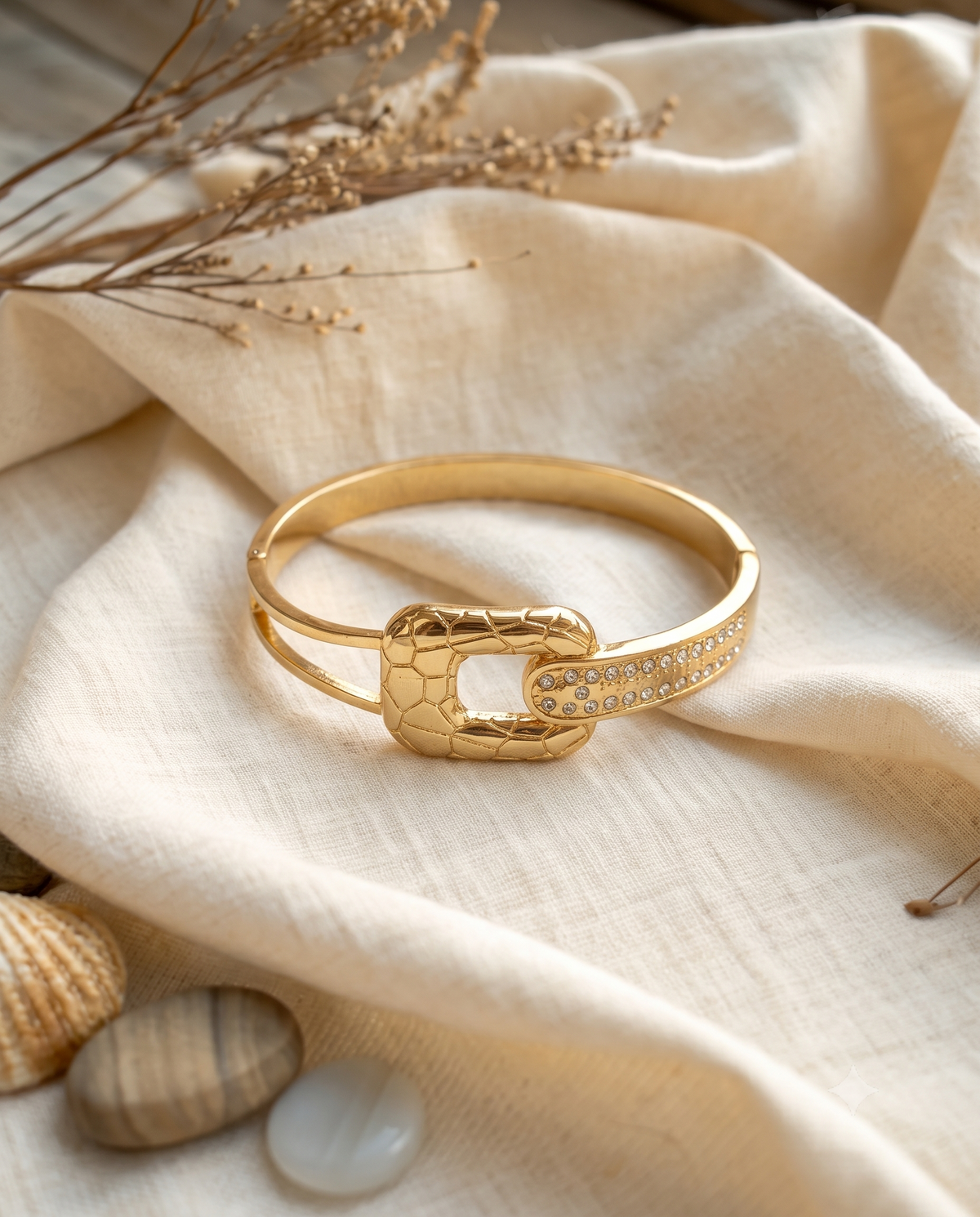 The Golden Buckle Brass Kada