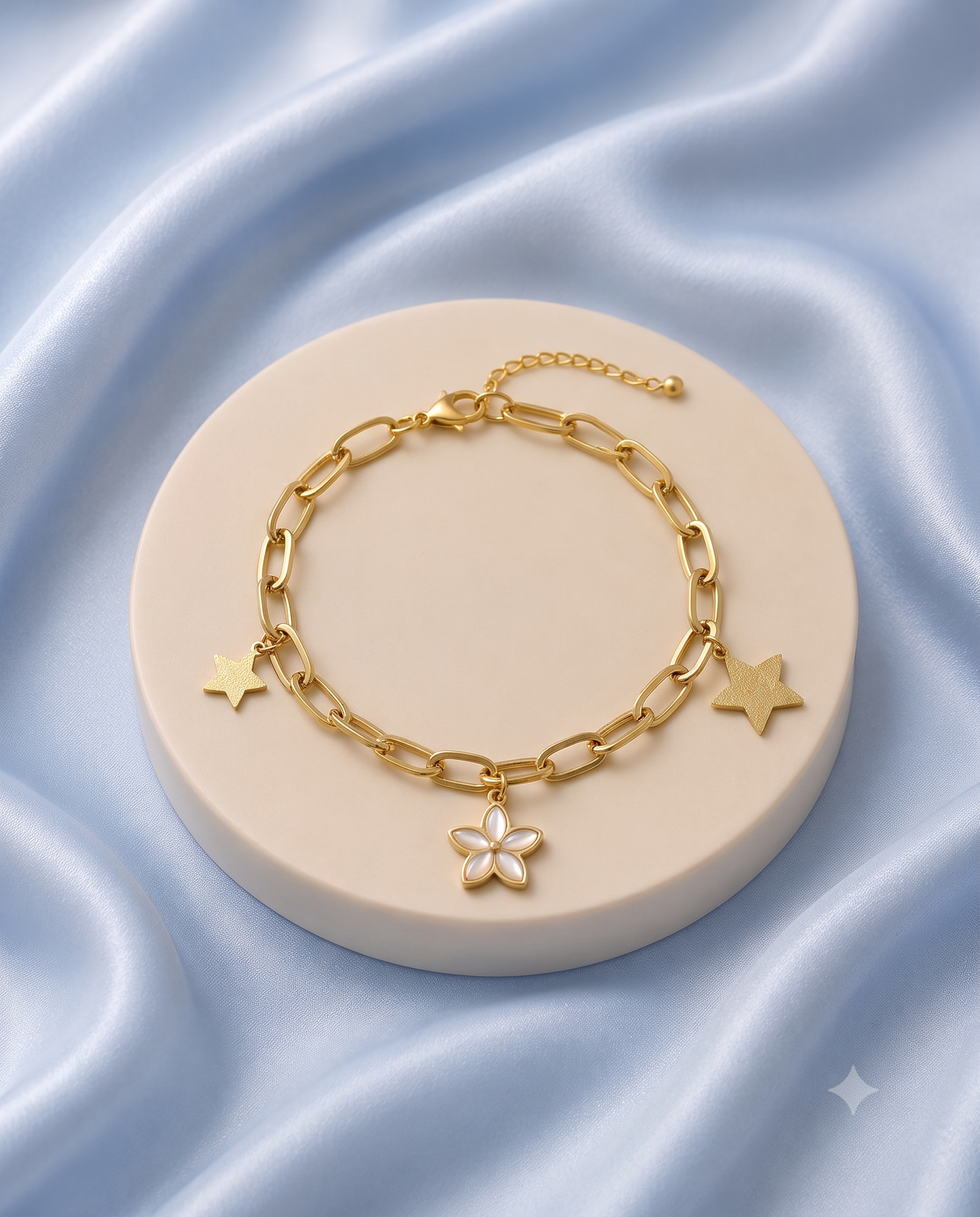 The Starlight Bloom Charm Bracelet