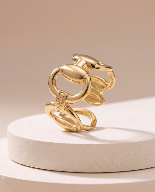 The Equestrian Horsebit Open Ring