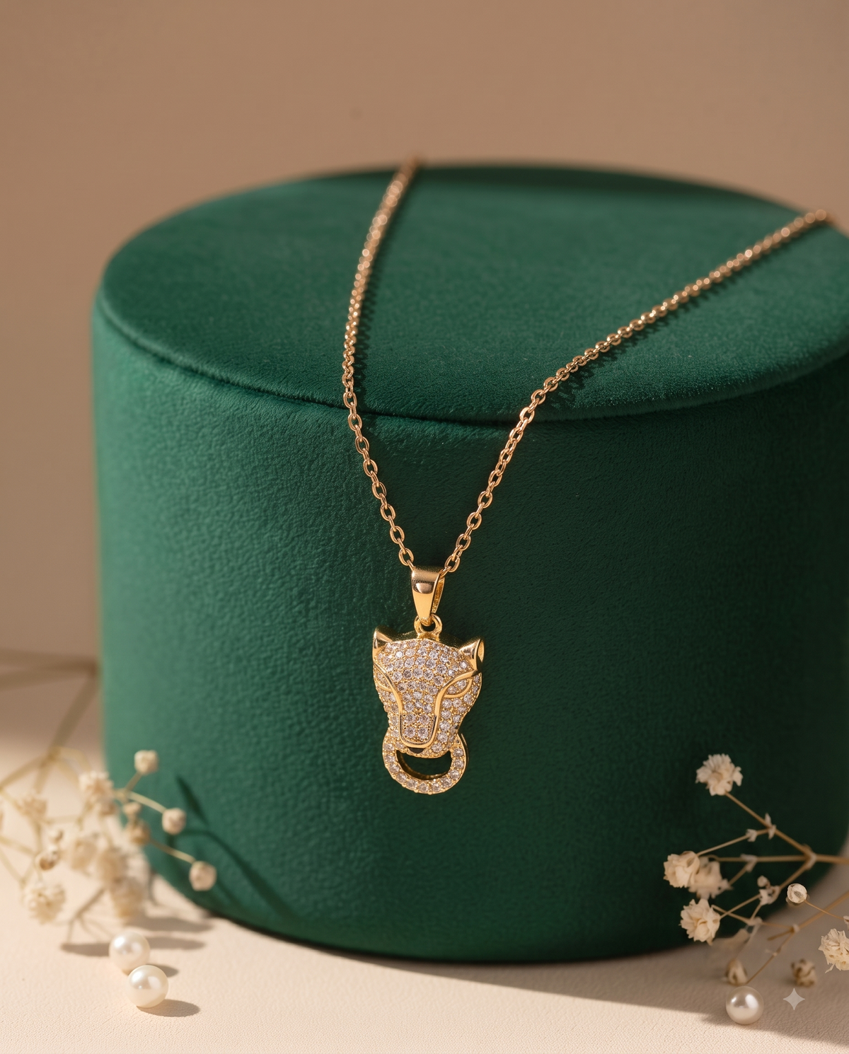 The Fierce Pavé Panther Necklace