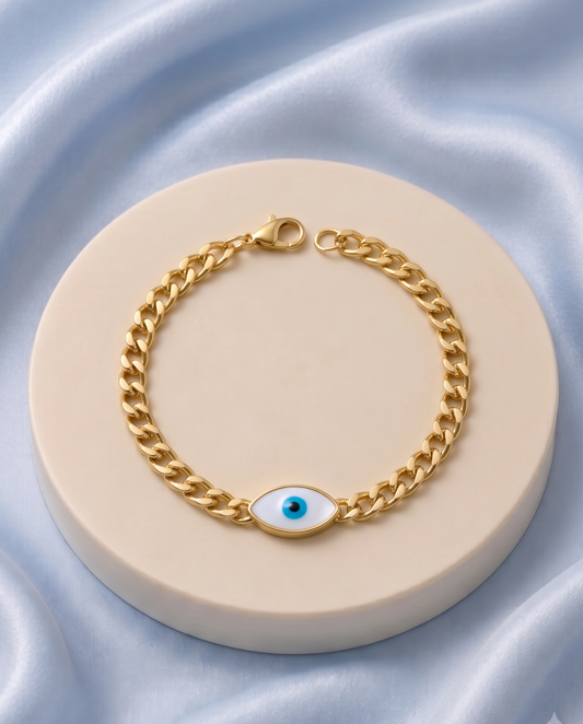 The Evil Eye Curb Chain Bracelet