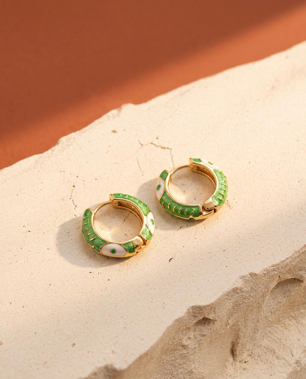 Verdant Motif Hoops