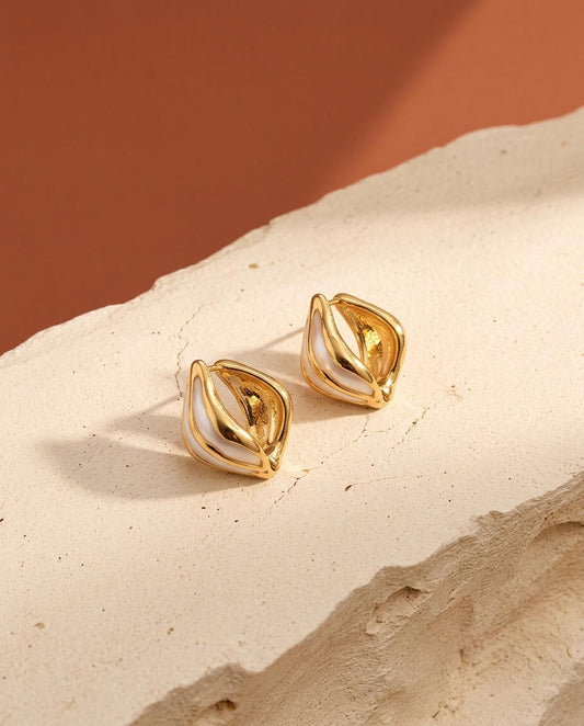 White Wave Hoops