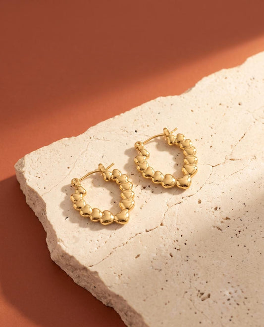 Heart Chain Hoops