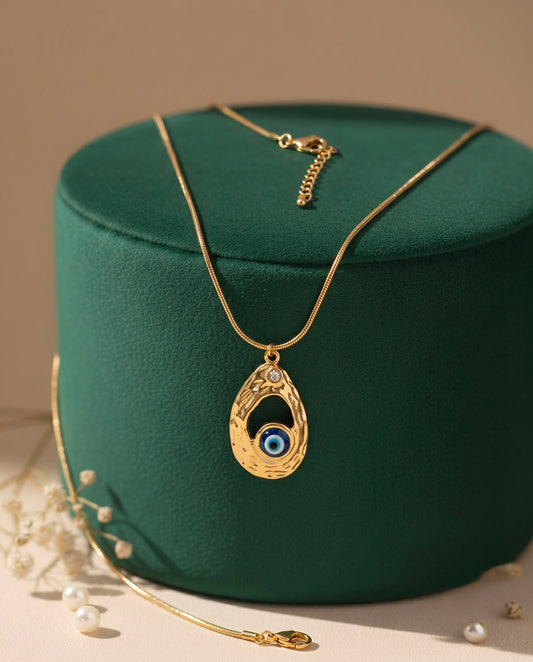 The Nazar Teardrop Evil Eye Pendant