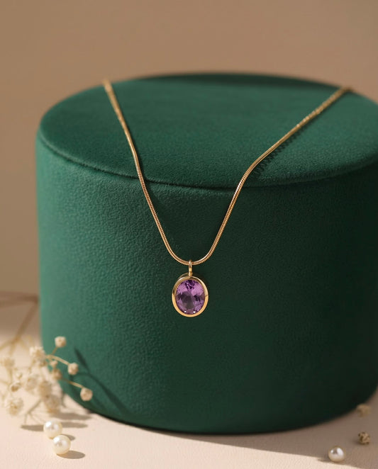 The Royal Amethyst Bezel Pendant
